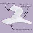 thumbnail image 3 of Sophia's Plastic 10-Pack Hangers for 18" Doll Clothes, White, 3 of 5