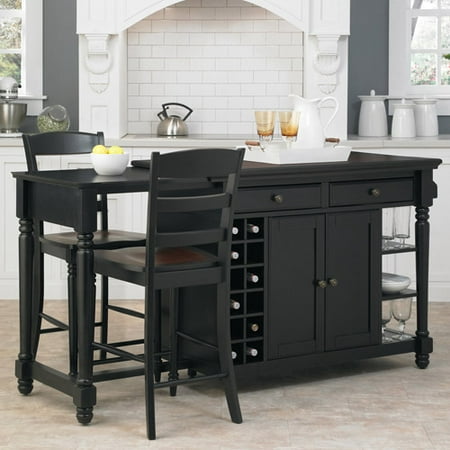 Home Styles Grand Torino Kitchen  Island and 2  Stools 