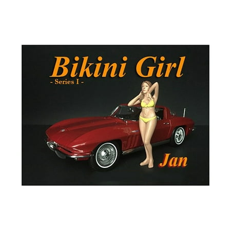 Jan Bikini Calendar Girl Figure for 1/18 Scale Models by American (Best Bikini For Hourglass Figure)