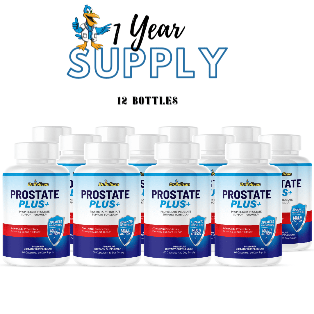 Prostate Plus +- Prostate Support- 12 Bottles- 720 Capsules