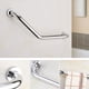 thumbnail image 4 of Barra de Apoyo para Ducha 43 cm, Tirador de Baño, Cromo, Inoxidable, Plateado, 4 of 4