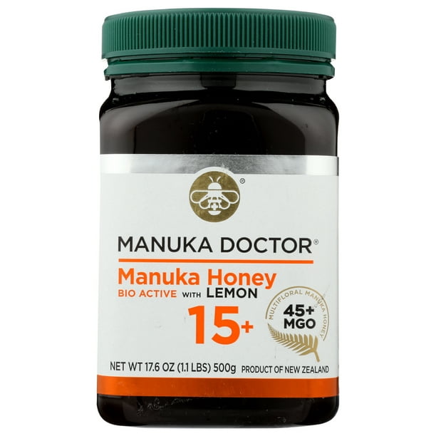 Manuka Doctor 15 + Bio Active Manuka Honey With Lemon, 1.1 Lb Walmart