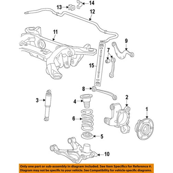 Cadillac GM OEM 10-16 SRX Rear-Adjust Link 20867273