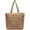 Khaki, variant on Kukuzhu Quilted Shoulder Bag Women's Padding Down Cotton Hobo Purse Handbag Large Work Totes Top Handle Bag with Zipper