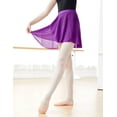 thumbnail image 3 of Ballet Wrap Skirt Women Chiffon Short Semi Sheer Dance Skirts with Tie Waist, 3 of 4