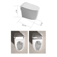 thumbnail image 2 of Smart Toilet, Electric Tankless Toilet with Automatic Flip Cover, One Piece Elongated Toilet with Heated Bidet Built In, Automatic Flush and Foot Feel Flush, LED Display, Dryer, White, 2 of 9