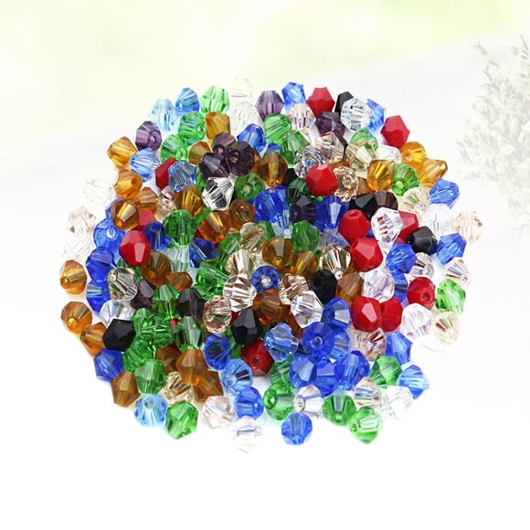 OULII 200Pcs Crystal Beads for Jewelry Making Assorted Color Clear Gems