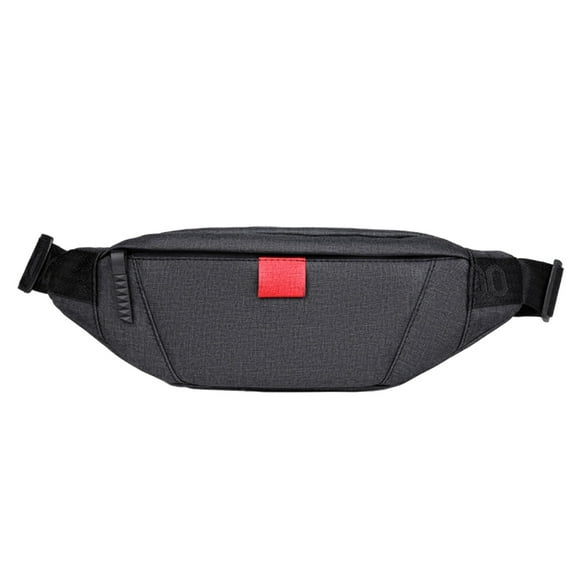 Bolso informal, riñonera, bolso de mensajero para hombre, bolso de pecho multifuncional, bolso para teléfono móvil para hombre, negro carbón