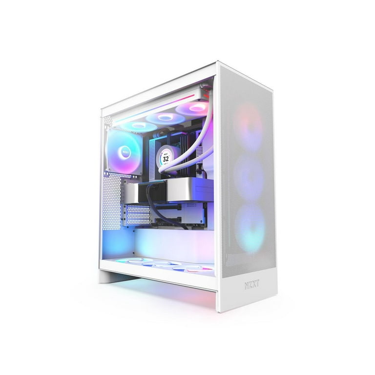 NZXT H7 Flow RGB Tempered Glass E-ATX Mid-Tower Airflow Computer