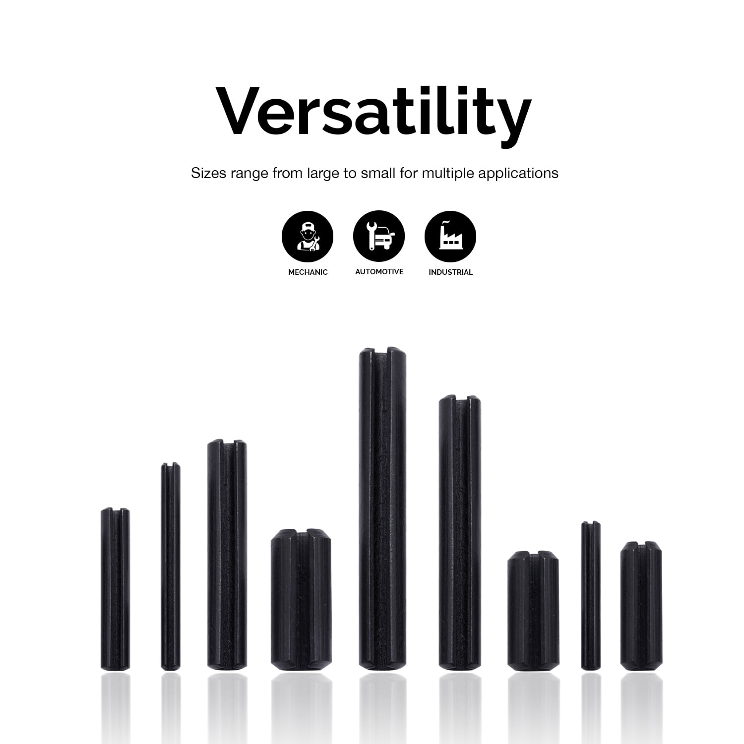 Neiko 315pc Roll Pin Assortment 30 Different Sizes Shop Hardware