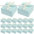 thumbnail image 1 of LEEYNEER 20 Pcs Presents Square Gift Box Attractive Gift Boxes 9x9x5cm Sky-blue, 1 of 8