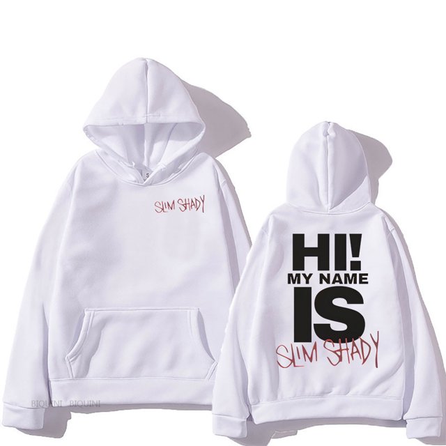 Eminem Sweat à Capuche Slim Shady Sudaderas Con Capucha Manches Longues