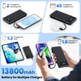 thumbnail image 3 of Cargador portátil AONIMI de 13800 mAh con cables integrados y enchufe de CA, 3 of 9