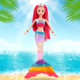 thumbnail image 1 of Muñeca princesa de juguete de sirena con música ligera y colorida de una pieza (tipo A), regalo de cumpleaños para niños y niñas, regalo para niños, 1 of 5