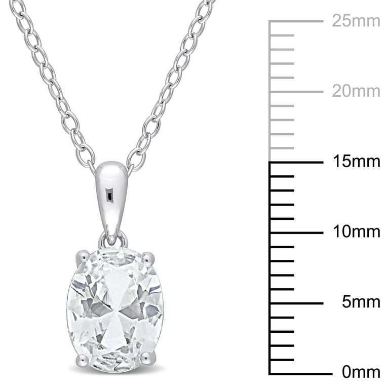 Women’s Silver l CKJ Off Duty Holiday Roun Everly Women's Topaz Sterling Silver Necklace - Walmart.com