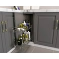 thumbnail image 5 of OCG 2 Tier Pull Out Slim Cabinet Organizer And Storage For Narrow Cabinet 9" W x 21" D x 16.2 "H, 5 of 7