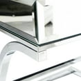 thumbnail image 4 of Furniture of America Monna Metal X-Cross Leg Console Table, Chrome, 4 of 5