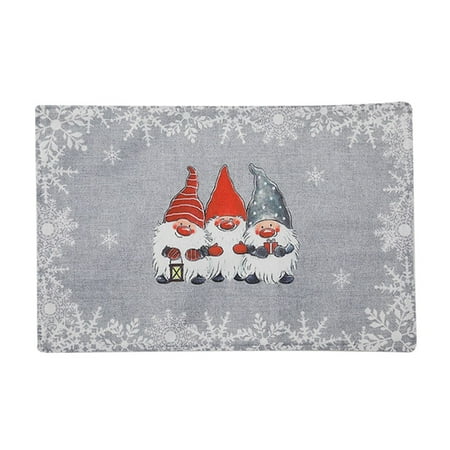 

Alueeu home kitchen decor productsChristmas Decoration Cartoon Forest Man Placemat Gift Decoration
