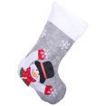 thumbnail image 1 of Kmbangi Christmas Cartoon Patterns Sock Shaped Gift Bag Ornament with Lamp, 1 of 6