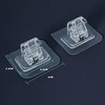 thumbnail image 4 of 8 PCS Curtain Rod Brackets Holder Drapery Wall Mount Fixed Use Transparent, 4 of 8