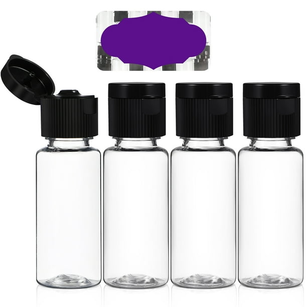 GOOHOCHY 30 frascos de muestra vacíos, frascos pequeños, frascos y viales con tapa para emulsión de gel de ducha emoliente.