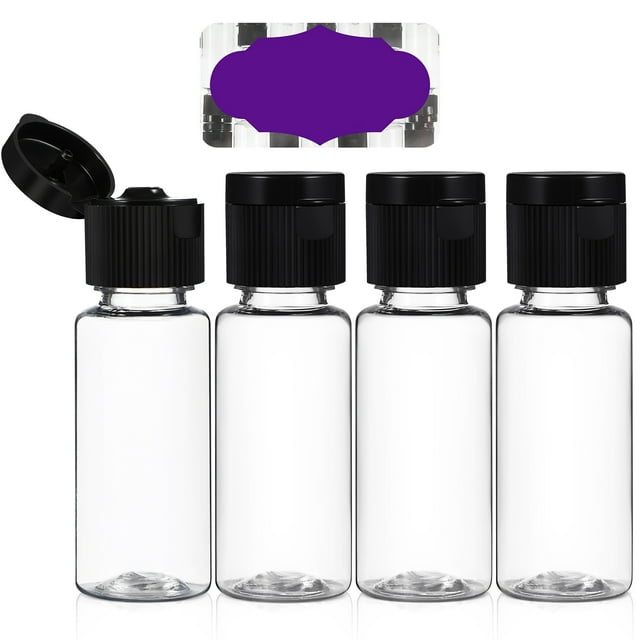 GOOHOCHY 30 frascos de muestra vacíos, frascos pequeños, frascos y viales con tapa para emulsión de gel de ducha emoliente.