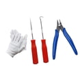 thumbnail image 4 of DYNWAVECA Racket Stringing Tools Set Hand Tool Portable Fix Convenient to Use Accessory Multifunctional Pull Wire for Badmintons Tennis Red, 4 of 10