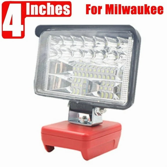 Flashlight LED Work Light Torch Spotlight for Milwaukee 18V Li-ion Battery