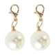 thumbnail image 1 of Ofertas Únicas 1 Par de Encantos para Cordones Brillantes con Colgante de Perla Redonda Clips Decorativos para Zapatos Pequeños Beige, 1 of 5