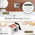 thumbnail image 3 of HOTCAN Discreet Tampon Holder for Bathroom with Vanity Tray Lid, Tampon Organizer for Bathroom for Wall or Countertop Mount, Wood Tampon Dispenser, Feminine Product Organizer, White Small Storage Box, 3 of 7