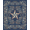 Navy Blue Cream Red, Pattern 16, variant on Design&I 8'x10' Washable Area Rug Snag-Free Stripe Frame Botanical Leaves Striped Round Patriotic Wreath Playful Expressive for Dining Room, Large Office, Lounge
