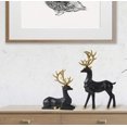 thumbnail image 6 of Hot Sale !!! 2PCS Christmas Reindeer Table Ornaments Christmas Decoration Indoor Decoración De Navidad Para Sala Decoracion Navideña Interior Christmas Decorations for Home Indoor Outdoor Resin Black, 6 of 8