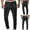 Black, variant on Wavsuf Mens Pants Clearance Jeans Zip Lrregular Big and Tall Black Pants Size 3XL