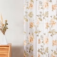 thumbnail image 6 of 2 Panels Floral Sheer Curtains Livingroom Bedroom Grommets Window Voile Curtain, 6 of 18
