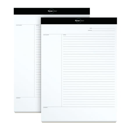 UPC: 0025932771040 | TOPS™ FocusNotes™ 15-lb Legal Pad  8 1/2  x 11   White  Pack Of 2