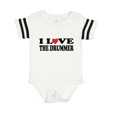 

Inktastic I Love the Drummer Gift Baby Boy or Baby Girl Bodysuit