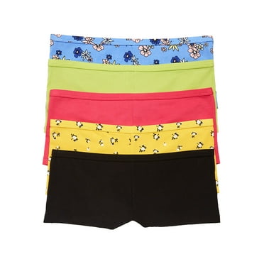 No Boundaries Women's Cotton Jersey Cheeky Panties, 5-Pack