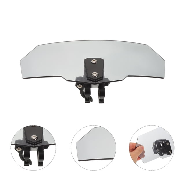 OULII Adjustable Motorcycle Windshield Extension Clip-on Wind Deflector Spoiler with Uv Resistant Plastic Alloy