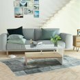 thumbnail image 3 of vidaXL Coffee Table Engineered Wood 90x59x42 cm Oak and White, 3 of 4
