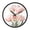 An Arrangement Of Tulips In Full Bloom, variant on Indoor 12' Voice-Activated Luminous Decoration Wall Clock With LED Night Light Woodblock Print