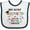 White and Navy, variant on Inktastic My Aunt Graduated and I'm Super Proud Boys or Girls Baby Bib