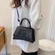thumbnail image 4 of Monederos y bolsos de cuero artificial, bolso bandolera de un solo hombro con estampado de piedras., 4 of 5