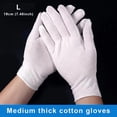 thumbnail image 3 of Guantes de Algodón Qarigey 12 Pares Blanco Protector de Manos, 3 of 6