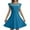 Sky Blue, variant on FAOWME Girls Dress Summer Ruffle Sleeve Mesh A Line Casual Party Dresses With Pockets For Kids 4 11 Years