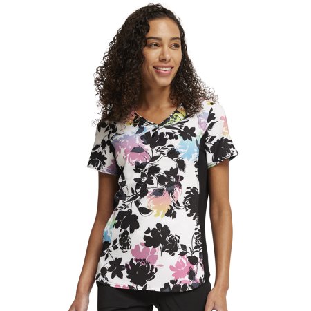 

Cherokee iFlex Women Scrubs Top V-Neck Print CK732
