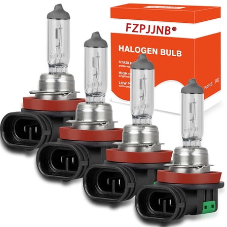 FZPJJNB For Chevy Malibu Impala 2004-2012 Halogen Headlights High Low Beam Kit,H11 H11,3400K 4-Pack