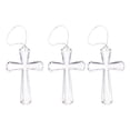 thumbnail image 1 of Adornos cruzados para árbol de Pascua, adornos colgantes de cruz artesanal acrílico, decoraciones de Pascua, cruz transparente, 3 uds., 1 of 8