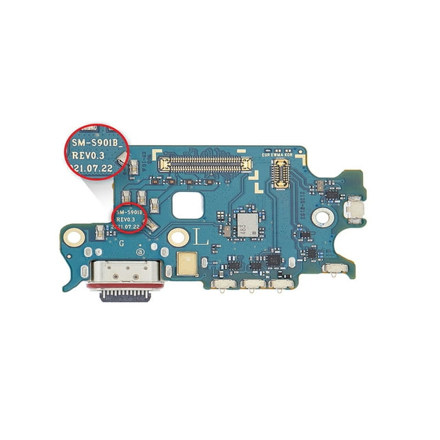 Esource Parts Samsung Galaxy S22 5G SM-S901U Charging Port Board Replacement With Sim Card Reader