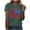 A37 Green, variant on 4Th Of July Patriotic Tops Women Summer Casual Baseball Graphic T Shirts Independence Day Crewneck Short Sleeve Top Loose Fit Flattering Daily Wear Sporty Tees S