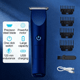 thumbnail image 5 of Men Pro Electric Hair Clippers Beard Trimmer Cutting Barber Shaving Machine, Blue, 5 of 9